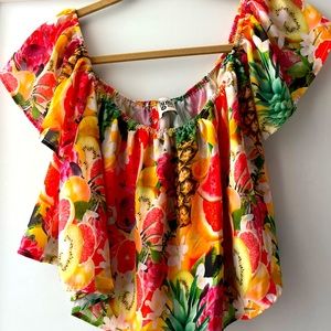 Show me your mumu tutti frutti top size medium